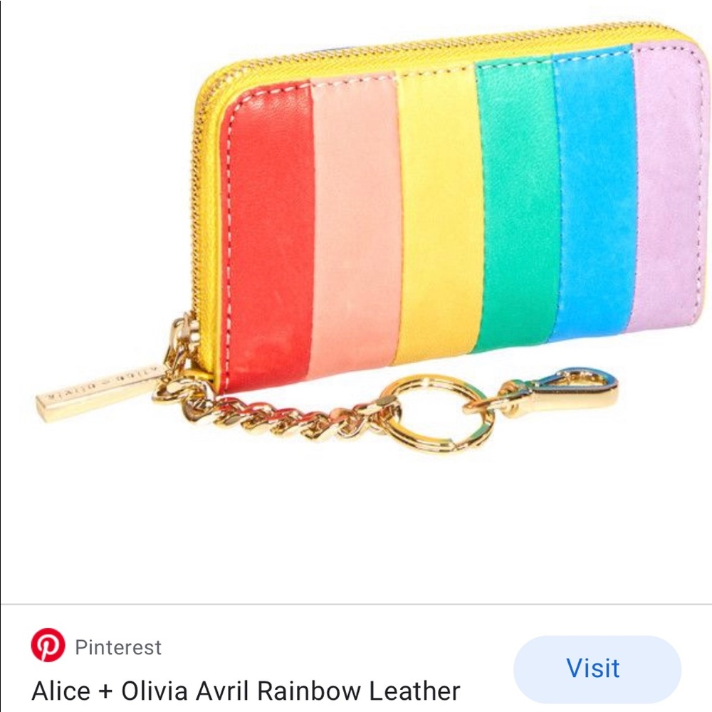 ISO Alice and Olivia Avril rainbow wallet